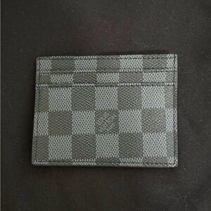 Louis Vuitton Graphite Checkered Card Holder